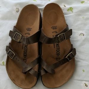 Birkenstock Miyari Birko-Flor sandal toffee 36